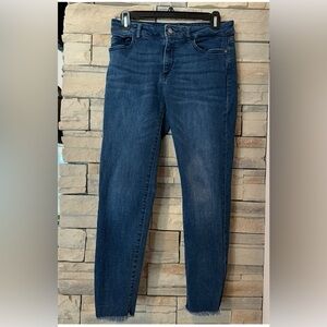 DL1961 Florence Instasculpt Cropped Skinny Women’s 29 Inseam 25 in. Frayed Hem